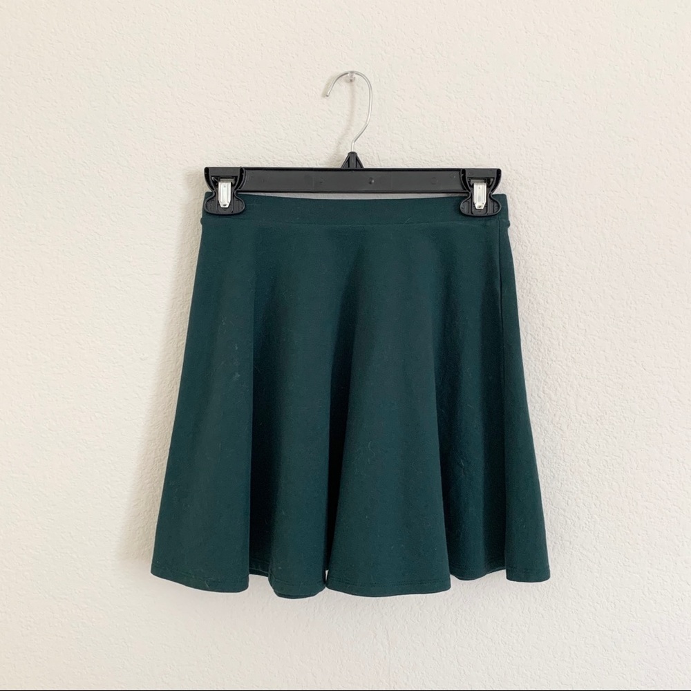 Green skater skirt